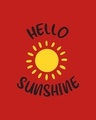 Shop Women's Red Hello Sunshine Boyfriend T-shirt-Full
