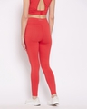 Shop Women's Red High Rise Spandex Tights-Design