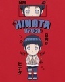 Shop Women's Red Hinata Hyuga Graphic Printed Oversized T-shirt