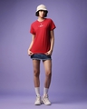 Shop Women's Red Kento Nanami Graphic Printed Boyfriend T-shirt