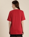 Shop Women's Red Los Angeles Typography Oversized T-shirt-Design