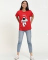 Shop Women's Red NASA Astronaut Boyfriend T-shirt-Design