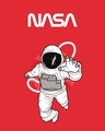 Shop Women's Red NASA Astronaut Boyfriend T-shirt-Full