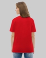 Shop Women's Red No Power No Responsibility Typography Loose Fit  T-shirt-Design
