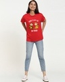 Shop Women's Red No We in Food Graphic Printed Boyfriend T-shirt-Design