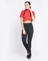 Shop Women's Red Not Like The Others Typography Comfort Fit Crop Top