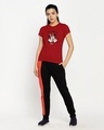 Shop Women's Red Oh So Pretty (DL) Graphic Printed Slim Fit T-shirt-Design