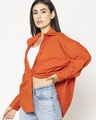 Shop Women's Red Oversized Shirt-Design