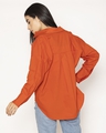 Shop Women's Red Oversized Shirt-Full