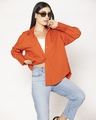 Shop Women's Red Oversized Shirt