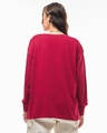 Shop Women's Red Oversized T-shirt-Design