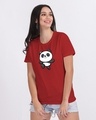Shop Women's Red Panda Graphic Printed T-shirt-Front
