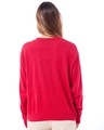 Shop Women's Red & Pink Problem Child Typography Super Loose Fit Sweater-Full