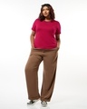Shop Women's Red Plus Size T-shirt-Full