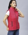 Shop Women's Red Puffer Jacket-Full