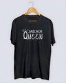 Shop Women's Black Sarcasm Queen T-shirt-Design