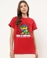 Shop Women's Red Sea u Never Graphic Printed Boyfriend T-shirt-Front