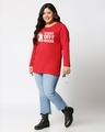 Shop Women's Red Shake Off The Haters Graphic Printed Plus Size Slim Fit T-shirt-Design