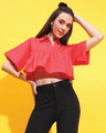 Shop Women's Red Short Top-Front