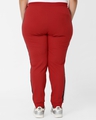 Shop Women Red Pure Cotton Joggers-Design