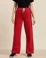 Shop Women's Red Solid Wide Leg Pants