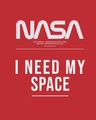 Shop Women's Red Spaced NASA Graphic Printed Plus Size Boyfriend T-shirt