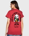 Shop Women's Red Stay Weird Typography Boyfriend T-shirt-Front