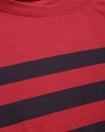 Shop Women's Red Striped T-shirt