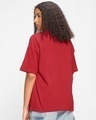 Shop Women's Red Sunday We Do Nothing Graphic Printed Oversized T-shirt-Design