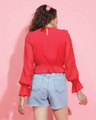 Shop Women's Red Textured Top-Full