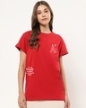 Shop Women's Red The Panda Way Graphic Printed Boyfriend T-shirt-Design