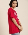 Shop Women's Red Tokyo Typography Oversized T-shirt-Design
