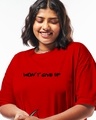 Shop Women's Red Tom Chase Graphic Printed Oversized Plus Size T-shirt
