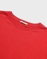 Shop Women's Red Running Towards Holidays Typography Boyfriend T-shirt