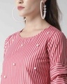 Shop Women's Red & White Striped Top