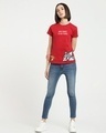 Shop Women's Red Worst Enemies Graphic Printed T-shirt-Full