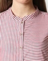 Shop Women's Red Yarn Dyed Striped Tunic