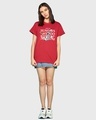 Shop Women's Red Sundays We Do Nothing Typography Boyfriend T-shirt-Design