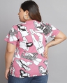 Shop Women's Rose All Over Printed Plus Size T-shirt-Design