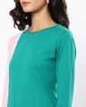 Shop Women's Rose Shadow-Green Color Block Slim Fit Dress