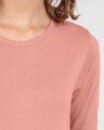 Shop Pack of 2 Women's Pink & Grey 3/4 Sleeve Slim Fit T-shirt