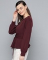 Shop Women's Round Neck Full Sleeve Solid Top-Full
