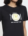 Shop Women's Black Have an Egg Relaxed Fit Lounge T-shirt