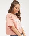 Shop Women's Round Neck Short Sleeves Printed T-shirt-Design