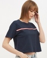 Shop Women's Round Neck Short Sleeves Printed T-shirt-Full