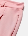 Shop Women's Salmon Pink Straight Fit Trousers