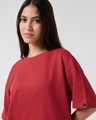 Shop Women's Salsa Red Oversized T-shirt