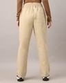 Shop Women's Sand Beige Loose Comfort Fit Pants-Full