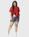 Shop Women's Red Sarcastic one Graphic Printed Plus Size Boyfriend T-shirt-Design