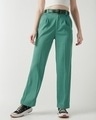 Shop Women's Sea Green Korean Pants-Front